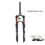 * Superleicht, nur 1517 Gramm Lenker Radaufhängung Mountain Gabel Fahrrad MTB Smart Lock Out Dämpfung einstellen 100 mm Travel Air Gabel Schulterkontrolle für gerade Rohre Magnesiumlegierung Und Werkzeuge,26inche