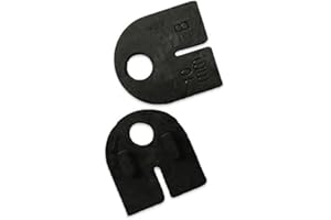 Glass Balustrade Clamp Rubber Inserts 6/8 /10 /12mm (Pairs) - Select Your Size - for use with Seagull Balustrades Glass Brackets Clamps/Glazing Mounting Holder Pads (8mm)