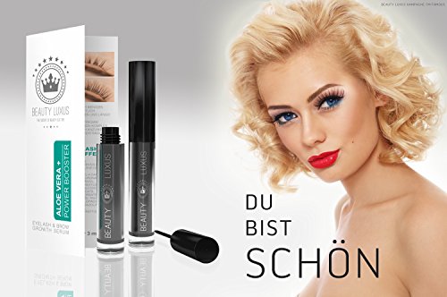 WIMPERNSERUM POWER BOOSTER – Beauty Luxus 3 ml Aloe Vera EXTREM WIRKSAM | Augenbrauen Serum | Enhancer | Wimpern-Serum | Augenbrauen-Wachstumsserum | Eyelash Activating Serum | Wimpernbooster | Verlängerung | Wimpern | Wimpernpflege - 5