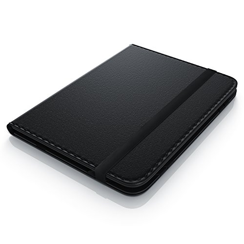 CSL – Bluetooth Slim Tastatur für Tablets 9-10“ für Apple iPad 1 / 2 / 3 / 4 uvm. ) inkl. Kunstledercase / Wireless Keyboard im Slim Design | QWERTZ (Deutsch) | FN-Funktionstasten | Multicolor LEDs (blau, rot, grün) | für Tablets 9-10“ (22,86-25,4cm) - 2