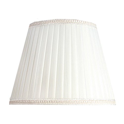 Eastlion Creative Jacquard und Perle 30cm Retro Palace Anhänger Handgefertigte Anhänger UNO Lampenschirm für Tischleuchten, Stehleuchten, Wandleuchten, weiß 20x30x22cm