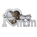 Produktbild Tinksky Fotorahmen I Love Mom Metall Fotorahmen Bilderrahmen Foto Bild (Silber)