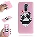 Produktbild Ostop Hülle für Xiaomi Pocophone F1,Weich Silikon TPU Ultra Dünn Slim Handyhülle Bunt Muster Matt Rückseite Abdeckung Durchsichtig Flexibel Stoßstange Stoßfest Schutzhülle,Rosa Herz Panda