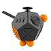 Produktbild Finger Spielzeug Würfel, Stresswürfel Zappeln Cube, Stress Angst Würfel, Relax Spielzeug, entlastet Stress und Angst für Kinder und Erwachsene, 12 Seiten Fidget Würfel, Fidget Cube (Schwarz)