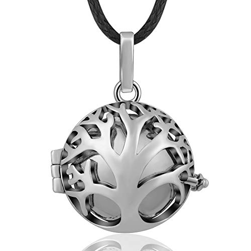 Eudora Harmony Árbol de la Vida carillón Ball Collar Colgante para Las Mujeres Bonito Regalo, llamador de Angeles