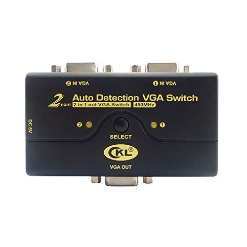 CKL 2 Port Auto VGA-Schalter unterstützt 2048 * 1536 450 MHz, 2 Computer Teilen 1 Monitor Projektor mit automatischer Erkennung USB CKL-21A - 3