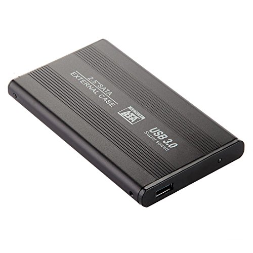 Einfache und elegante externe Festplattengehäuse USB 3.0 SATA 2.5 "HDD Schwarz Portable Gehäuse