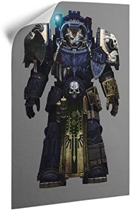 Warhammer Art Deathwing Librarian Concept Art-A3 Removable Canvas Poster Official Games Workshop Merchandise, White, 42 x 30 x 0.2 cm