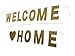 Produktbild YEENI Glitter Willkommen Home Banner, neue Startseite Banner, militärische Willkommen Banner, neue Baby Banner, Gold Glitter Banner, Photo Booth Requisiten, für Glitter Party Decor