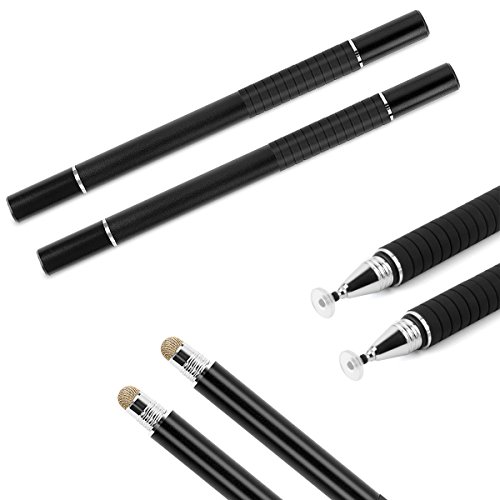 Active Eingabestift, FusionTech® Slim Lang 2 in 1 kapazitiver Eingabestift Touch Pen [Präzisions Stylus], Universal Präzise Touch Bildschirm Sensitive Stylus Stifte mit feiner Faser Tipps, für alle Smartphones, Samsung Tablets, Kindle Fire, Apple iPad, Android Gerät, Google Nexus, Samsung Galaxy, HTC [2-Pack] - 5