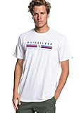 Cuello redondo, serigrafía estampada en el pecho y etiqueta quiksilver