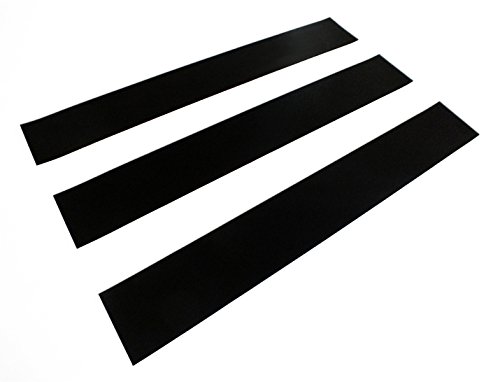 3er Set Selbstklebende und magnetische Tafelfolie/Kreidefolie | Format: 50x7cm | Farbe: schwarz