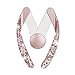 Price comparison product image UR URLIFEHALL Crystal Rhinestone Car Mobile Phone Holder Air Vent Mount Bling Phone Stand Holder (Pink)