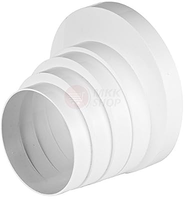 Awenta Pièce de réduction/réducteur/adaptateur de tuyau de ventilation/aération universel de 100 à 150 mm de diamètre (Ø 100, 110, 120, 125, 150 mm)