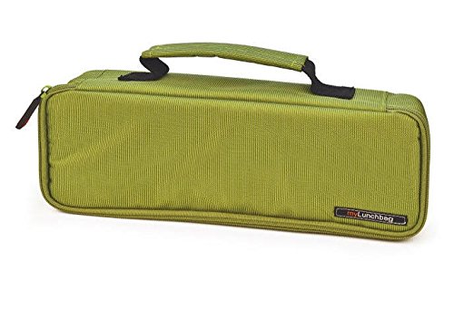 LUNCHBAG SNACK XL BAGUETTE VESPERTASCHE KÜHLTASCHE WÄRMETASCHE AUFBEWAHRUNG FRISCHHALTETASCHE (Grün) - 2