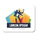 Produktbild Mouse Pads Man Adventure Camping Tourism Expedition Travel Activity Awning Backpack Mouse Pad for notebooks, Desktop Computers mats Office Supplies