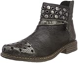 Flexible Laufsohle Rieker Damen Z2163 Stiefeletten, Altsilber Schwarz 90, 39 EU