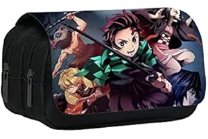 BESTZY Demon Slayer - Astuccio per matite demoni Slayer per studenti, grande capacità, per uomini e donne