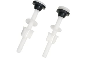 HOHOVYVY Lot de 2 vis pour réservoir d'eau de toilette, réservoir de chasse d'eau, vis de fixation, mousse en caoutchouc d'installation
