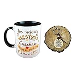 Llavero de madera barnizada. Frase en una sola cara. Medalla 3,5 cm diam.