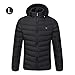 Produktbild iStary 2018 Unisex Leichte Isolierte Elektrische Beheizte Jacke Winter Herren Intelligente Windschutzscheibe One-Key Heizung Kohlefaser Elektrische Warme Jacke Daunenjacke Baumwolle Kleidung by