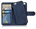 Produktbild MyGadget Flip Case mit Back Cover [2 in 1] für Apple iPhone 6s / 6 - Magnetische Hülle in PU Leder Klapphülle - Kartenfach Schutzhülle Wallet - Blau