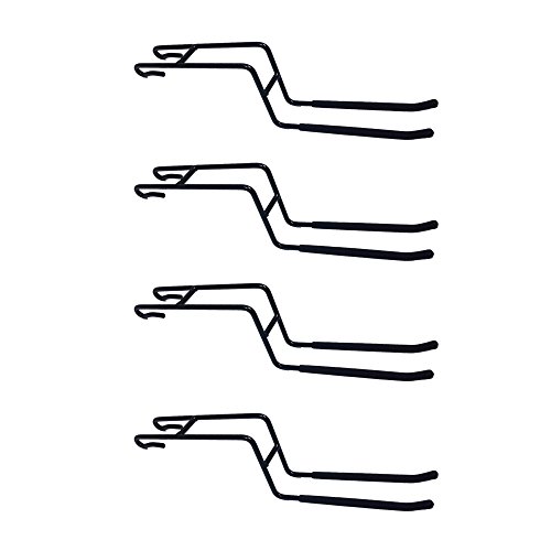 Proslat63024 ProRack Double Side Hook Accessory Pack (4 Pack), Black, 6"