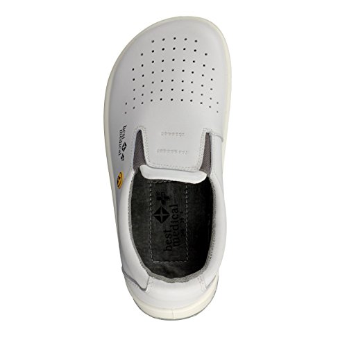 Best Medical+ Damen ESD Berufsschuh Slipper weiss - 4