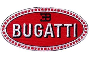 SIGITASTRADING BUGATTI Luxury Supercar Écusson Patch en fer brodé sur accessoire