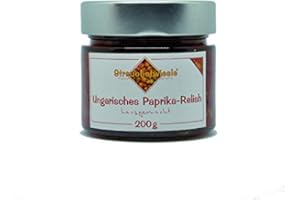 ‎STREUOBSTWIESLE Streuobstwiesle Hungarian Paprika Relish - 200 g Hearty, Aromatic Sauce for Grilling, Fondue, Raclette, Case, Rice..