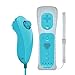 Produktbild Built-in Motion Plus Wireless Remote and Nunchuck Controller with Silicone Case & Wrist Strap for Nintendo Wii and Wii U (Baby Blue)