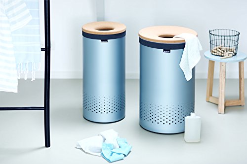Brabantia 104442 Wäschebox 60 L Korkdeckel, mint - 5