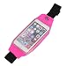 Produktbild Fenrad® Sport Elastische Bauchtasche / Hüfttasche/ Lauftasche / Running Belts /Laufgürtel mit Kopfhörer Wagenheber - Passt Apple iPhone 4G 4S 5G 5S 5C 6 6S 4.7" ,Samsung Galaxy S6,S6 Edge, LG G3, G2, LG Optimus L7 P705 ,Nokia Lumia 520, 521,HTC One M8, M7,HTC One M7, HTC One, One S, One X, One X Plus, HTC One Max, HTC One Mini und PlusMeisten Smartphones (4 -5.3 Zoll), Taillen Perfekt für Radfahren, Wanderung, Spazierung, Laufen, Fitness, Sport, Freizeit und Reiseaktivitäten - Hot pink
