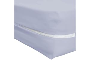 RUFINO DÍAZ Funda Colchón Microfibra Transpirable (Azul - 90cm) - Se Ajusta fácilmente - Protege tu colchón y Mejora tu Descanso - Tejido Suave y Resistente