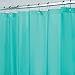 Produktbild mDesign PVC-freies hochwertiges EVA Duschvorhangfutter, 183 x 183 cm - Aquamarin
