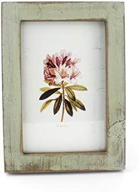 4x6 Inches Simple Rectangular Desktop Family Picture Photo Frame with Glass Front (Green)