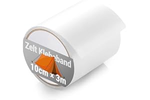 ecooe Tent Repair Tape Transparent Waterproof Professional 3 M x 10 CM Tent Repair Kit Invisible Repair Patche for Tents, Awning, Gazebo, Cover Cloth