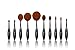 Oval Make Up Brushes , Start Makers 10 Piece Oval Brush Set with Beauty Blender - Soft Synthetic Makeup Brushes Kit, Perfect for Powder Cream Foundation Mineral