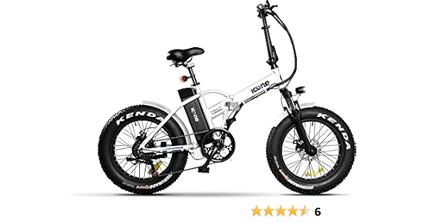 Icon.e Bici Elettrica Pieghevole Navy 250W White Gioventù Unisex, Bianca,  no size : Amazon.it: Sport e tempo libero