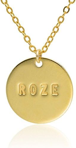 Personalized Name Disc necklace Initial Name necklace Delicate Personalized pendant 14ct Gold Filled or 925 Sterling Silver jewellery minimalist jewellery