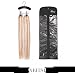 Neitsi® K.S WIGS Wooden Hair Extensions Hanger for Virgin Hair & Clip in Hair Extensions 2 Clips Adjustable (Black Hanger + Black Bag)