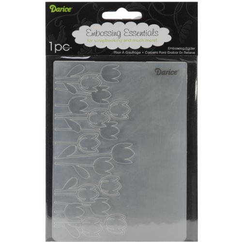 Darice Embossing Folder Mascherina Primavera, Plastic, Transparent, 10.8x14.6x0.3 cm
