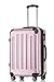 Produktbild BEIBYE Hartschalen Koffer Trolley Rollkoffer Reisekoffer 4 Zwillingsrollen (66cm - 70L, Rosa)