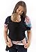 Baby Wrap Carrier | Charcoal Black | Suitable for Newborns to Toddlers | With Carry Case | One Size Fits All | Comfy & Soothing for Babies | Strong & Stretchy Cotton / Spandex Blend | Sling Carrier