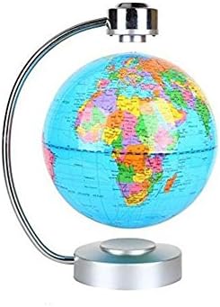 Magnetic Levitation LED Light - Anti-gravity Levitation Rotating Earth Map Globe - Creative Educational Gifts Home Office Desktop Decoration （8 inch 20cm） , B