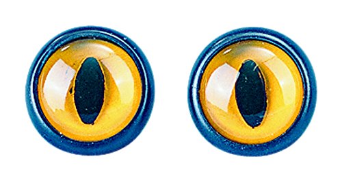 Rayher Hobby 8963400 Plastik-Eulenaugen, 12 mm Durchmesser zum Aufnähen, SB-Beutel 6 Stück