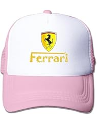 maneg Ferrari Team Funny Trucker gorro talla única de malla con tapas, Rosado