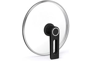 Woll Smart Lid, okrągła, Ø 20 cm, przycisk pokrywki ze stałym odpowietrzaniem, funkcja parkowania, obramowanie ze stali nierdzewnej, przezroczysta, nadaje się do piekarnika do 250°