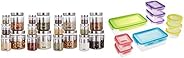 Amazon Brand - Solimo Plastic Container Set