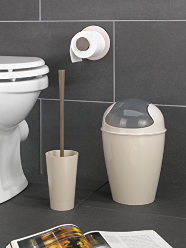 koziol Schwingdeckeleimer 5 L Del S, Kunststoff, solid weiß, 21,6 x 21,6 x 37 cm - 3